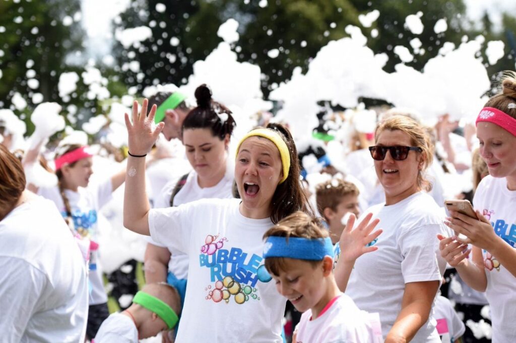 Acorns Children’s Hospice Walsall Bubble Rush 2023